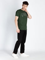 Mens All Over Printed Round Neck T-Shirt
