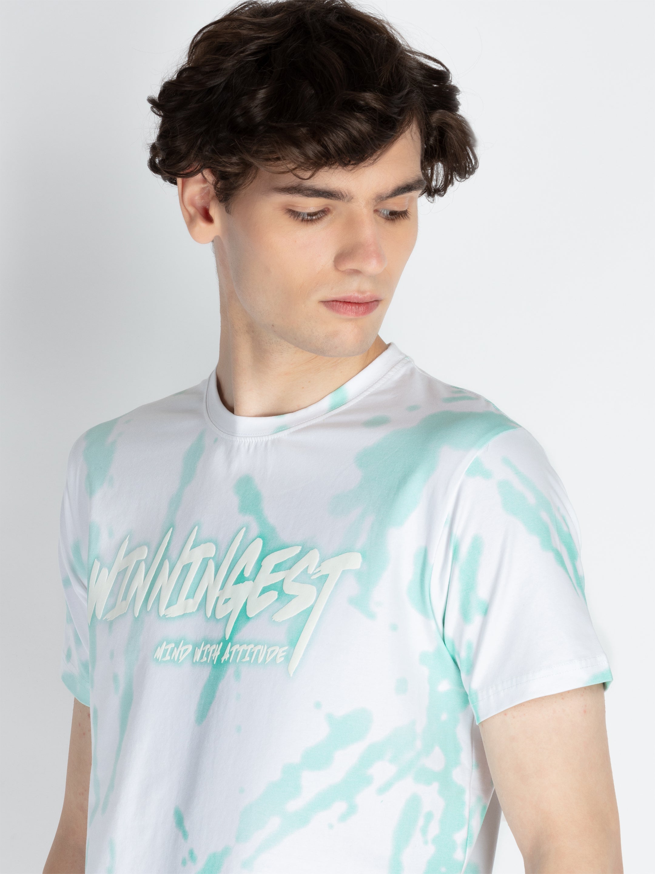 Mens All Over Printed Round Neck T-Shirt