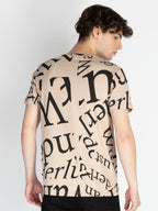 Men's All Over Printed Round Neck T-Shirt