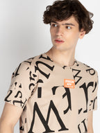 Men's All Over Printed Round Neck T-Shirt