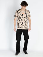 Men's All Over Printed Round Neck T-Shirt