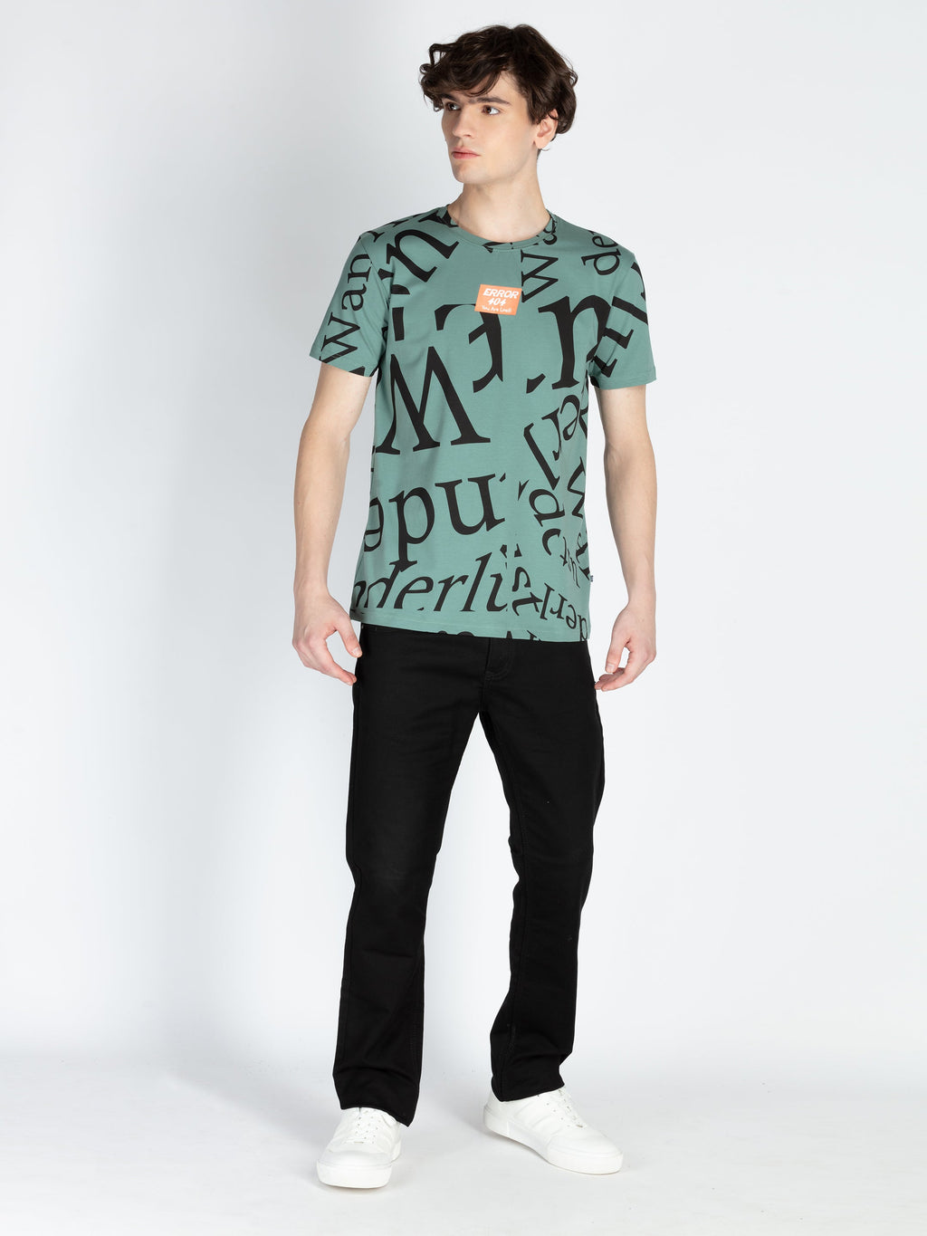 Mens All Over Printed Round Neck T-Shirt