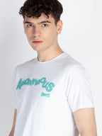 Mens Fron & Back Print Round Neck T-Shirt