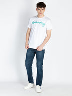 Mens Fron & Back Print Round Neck T-Shirt