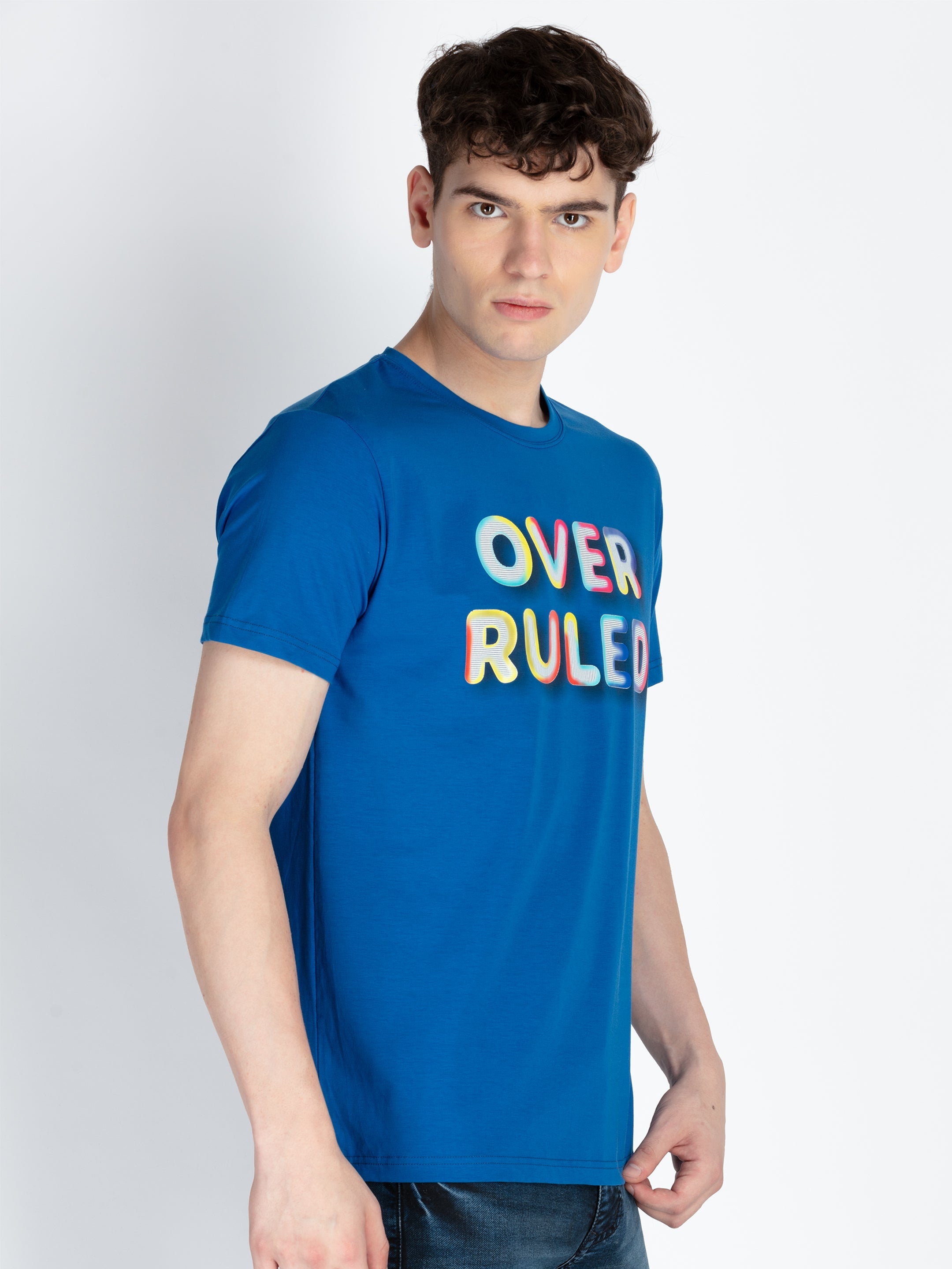 Mens Printed Round Neck T-Shirt