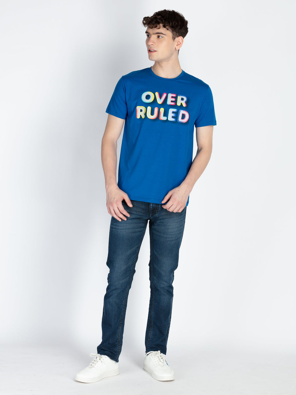 Mens Printed Round Neck T-Shirt