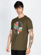 Mens Printed Round Neck T-Shirt