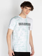 Mens All Over Printed Round Neck T-Shirt