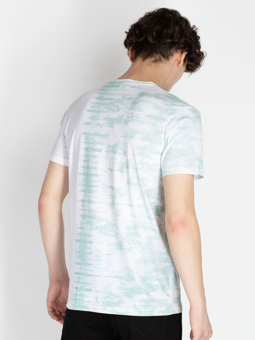 Mens All Over Printed Round Neck T-Shirt