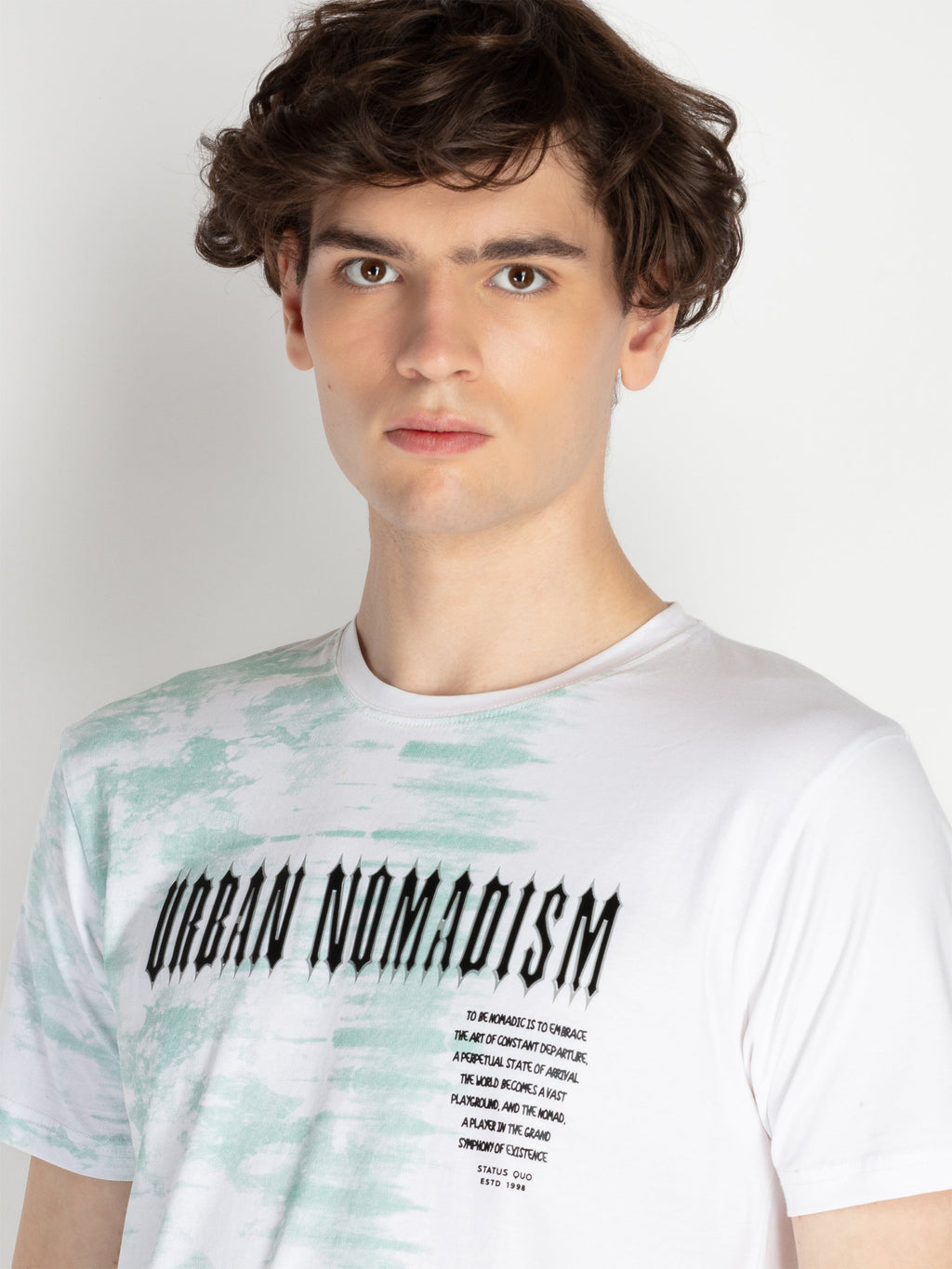 Mens All Over Printed Round Neck T-Shirt