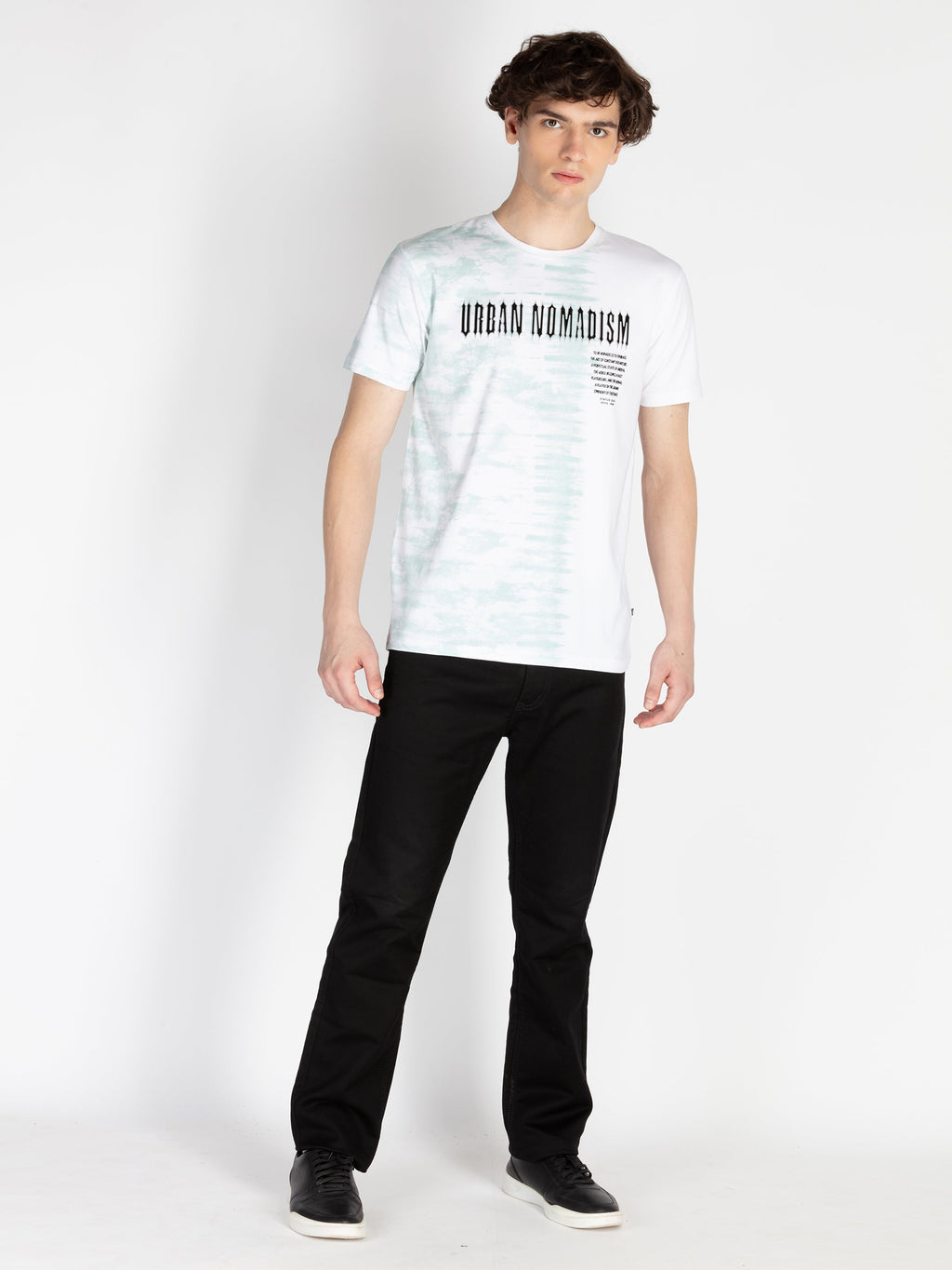 Mens All Over Printed Round Neck T-Shirt
