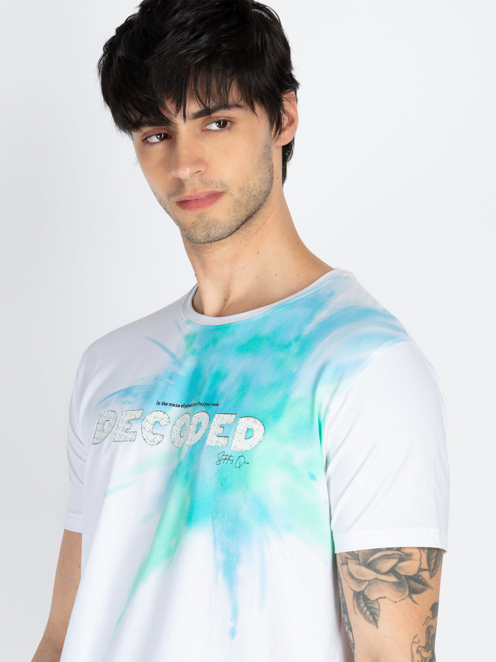 Mens Printed Round Neck T-Shirt