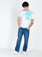 Mens Printed Round Neck T-Shirt