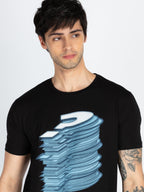 Mens Printed Round Neck T-Shirt