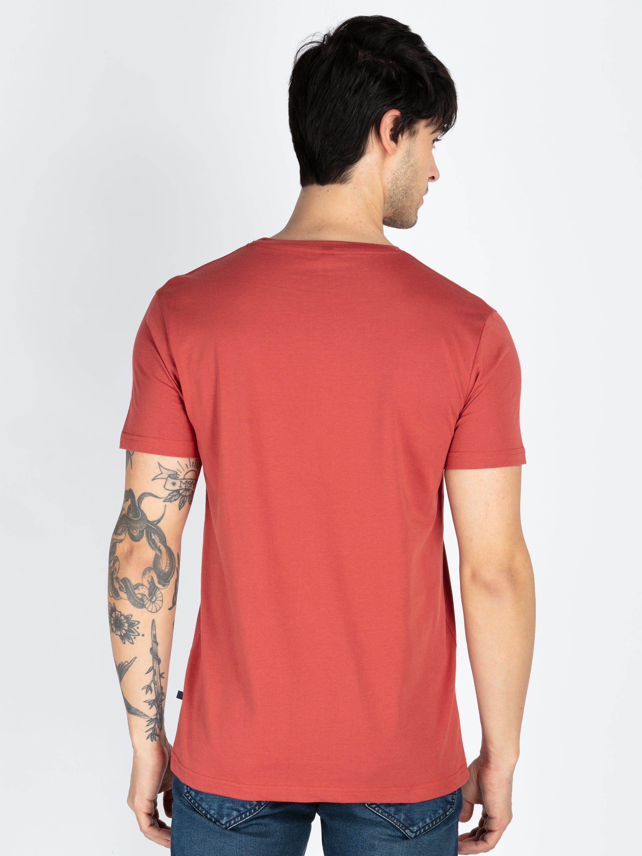 Mens Printed Round Neck T-Shirt