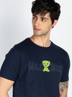 Mens Front & Back Printed Round Neck T-Shirt