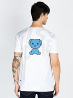 Mens Front & Back Printed Round Neck T-Shirt