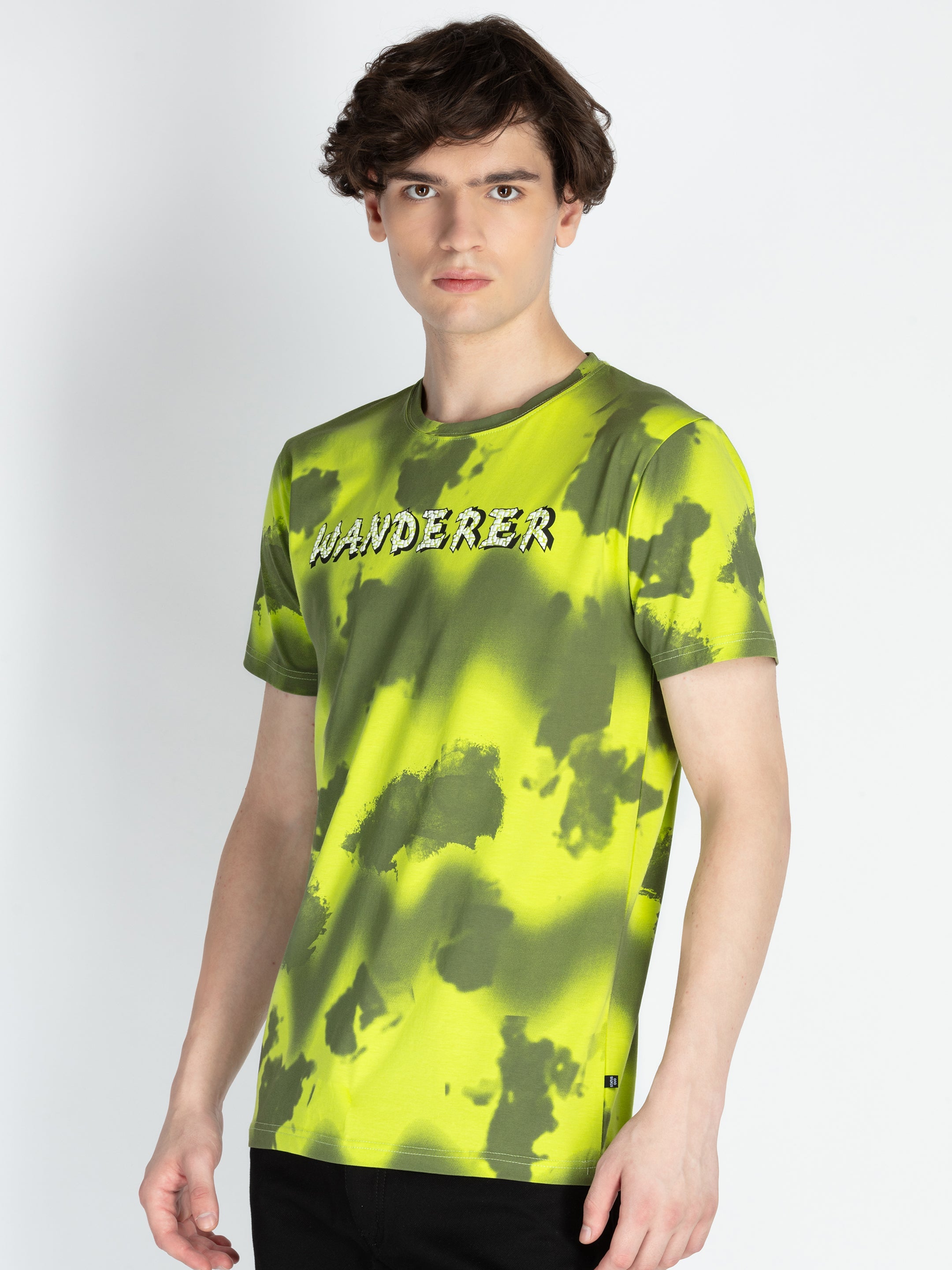 Mens All Over Printed Round Neck T-Shirt Secondary image