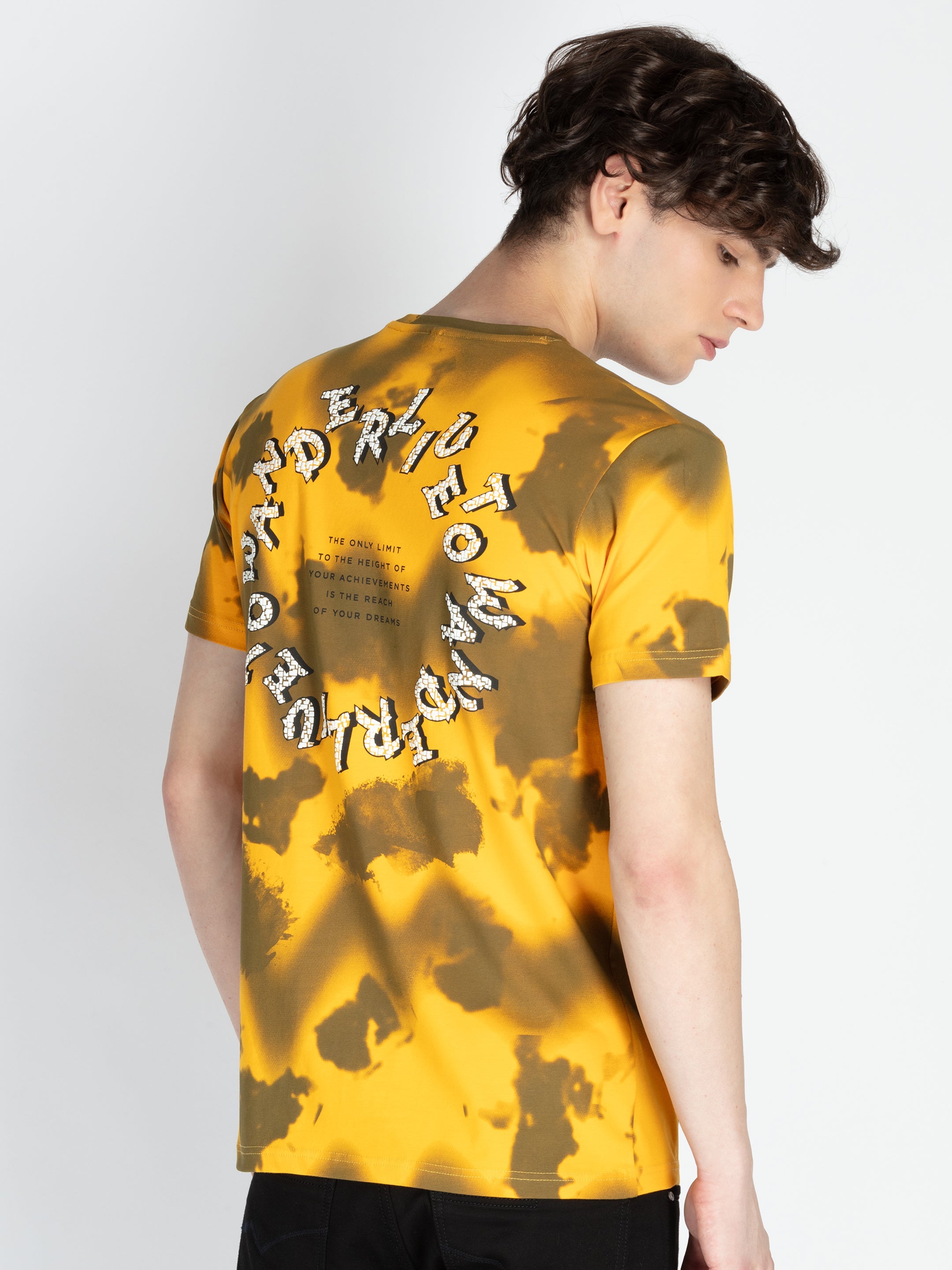 Mens All Over Printed Round Neck T-Shirt