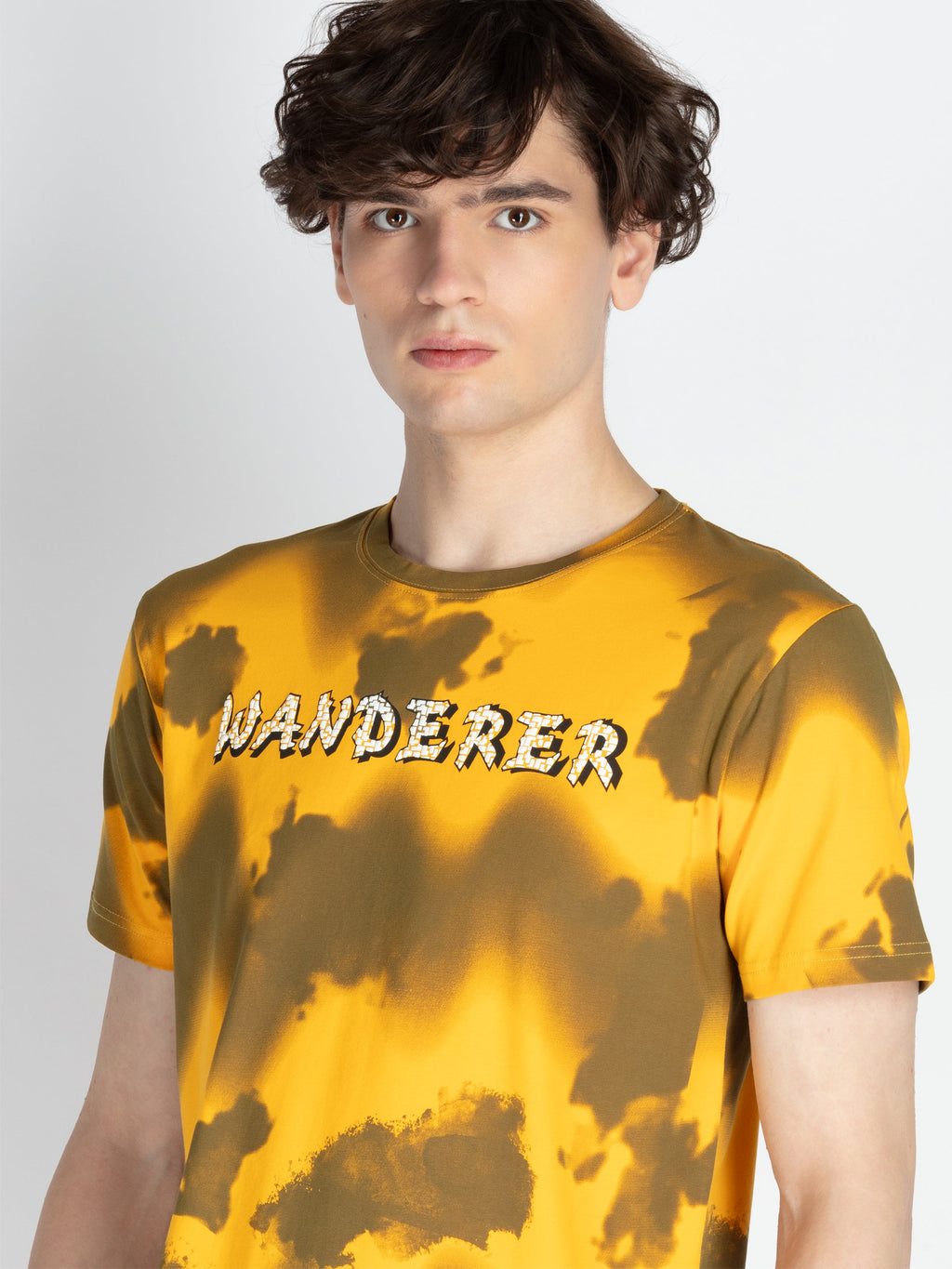 Mens All Over Printed Round Neck T-Shirt