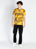 Mens All Over Printed Round Neck T-Shirt
