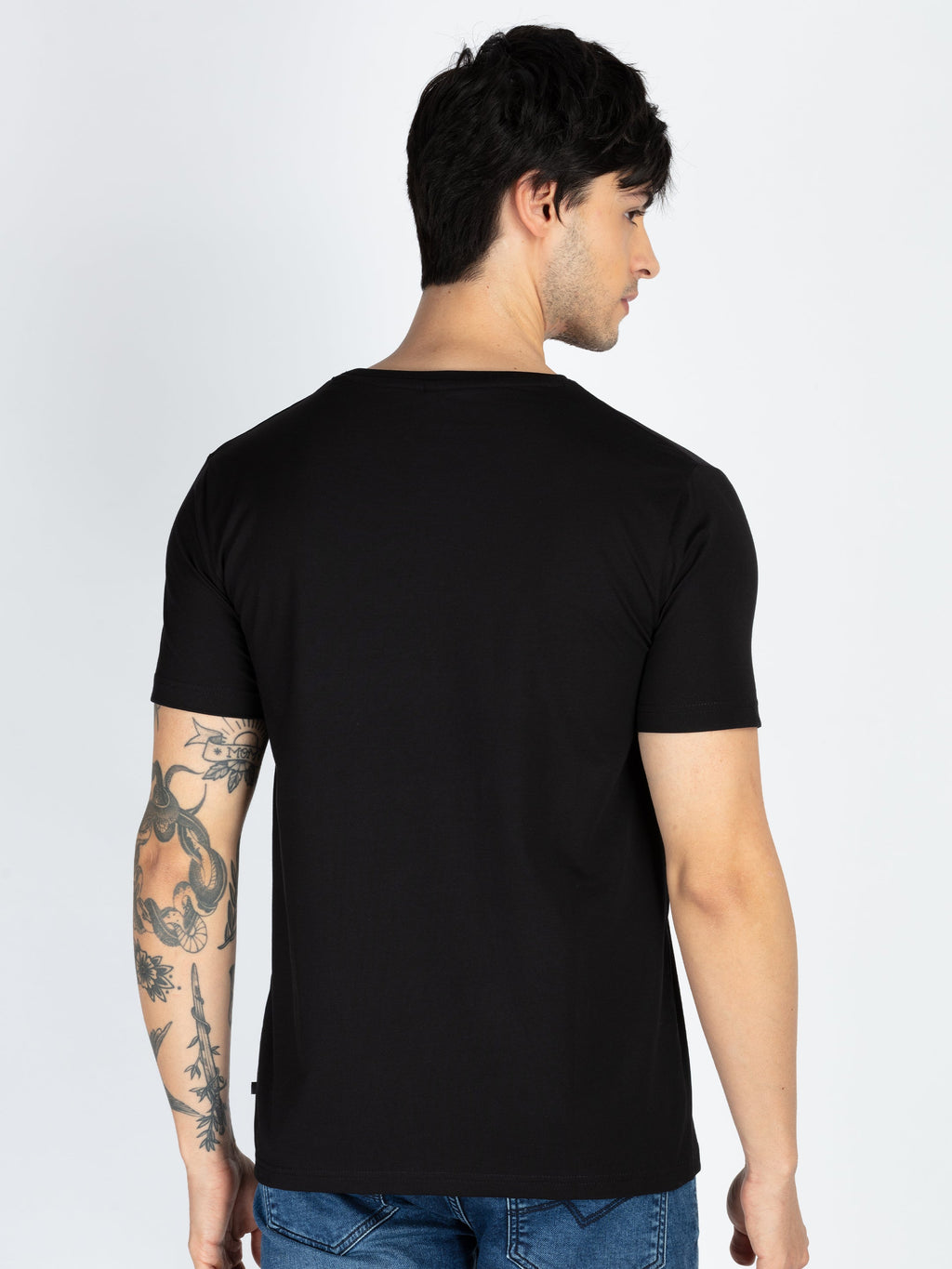 Mens Printed Round Neck T-Shirt