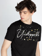 Mens Front & Back Printed Round Neck T-Shirt
