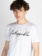 Mens Front & Back Printed Round Neck T-Shirt