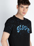 Mens All Over Printed Round Neck T-Shirt