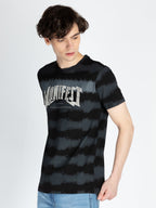 Mens All Over Printed Round Neck T-Shirt