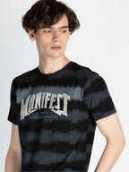 Mens All Over Printed Round Neck T-Shirt