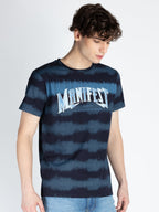 Mens All Over Printed Round Neck T-Shirt