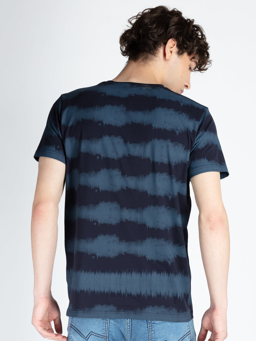 Mens All Over Printed Round Neck T-Shirt
