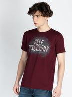 Mens All Over Printed Round Neck T-Shirt