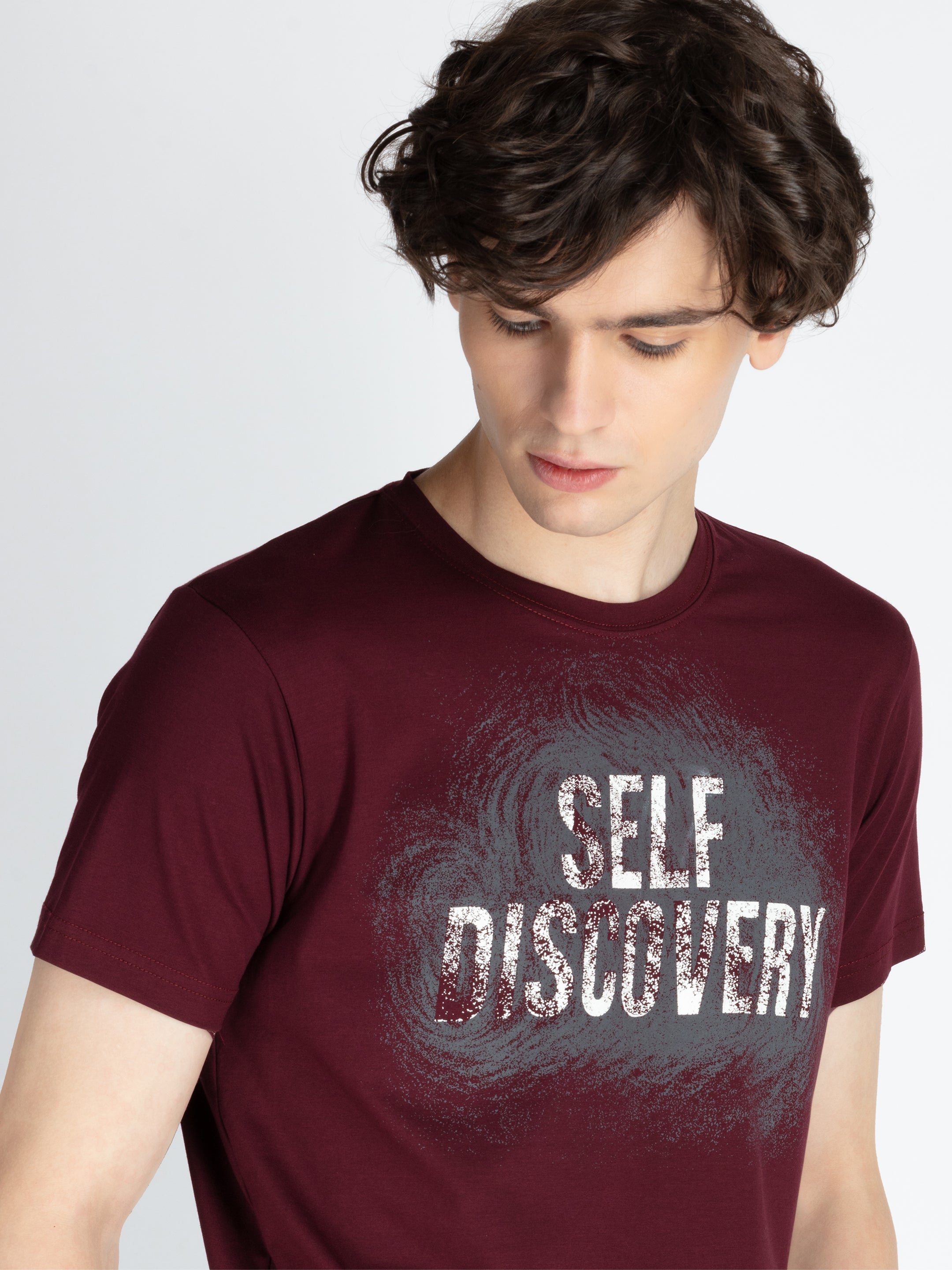 Mens All Over Printed Round Neck T-Shirt