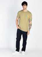 Mens Front & Back Printed Round Neck T-Shirt