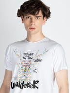 Mens Front Printed Round Neck T-Shirt