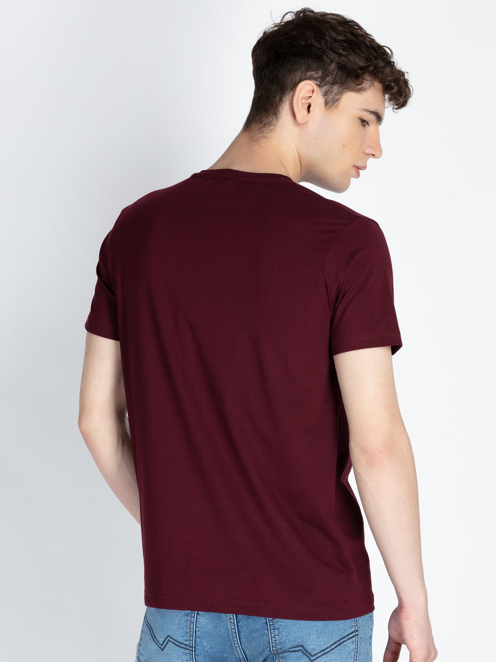 Mens Printed Round Neck T-Shirt