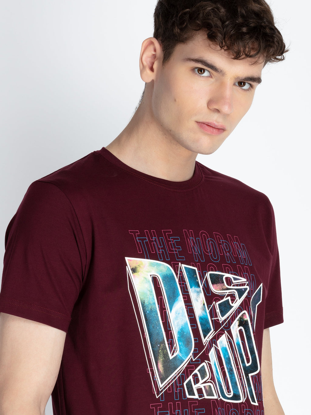 Mens Printed Round Neck T-Shirt