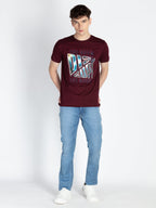 Mens Printed Round Neck T-Shirt