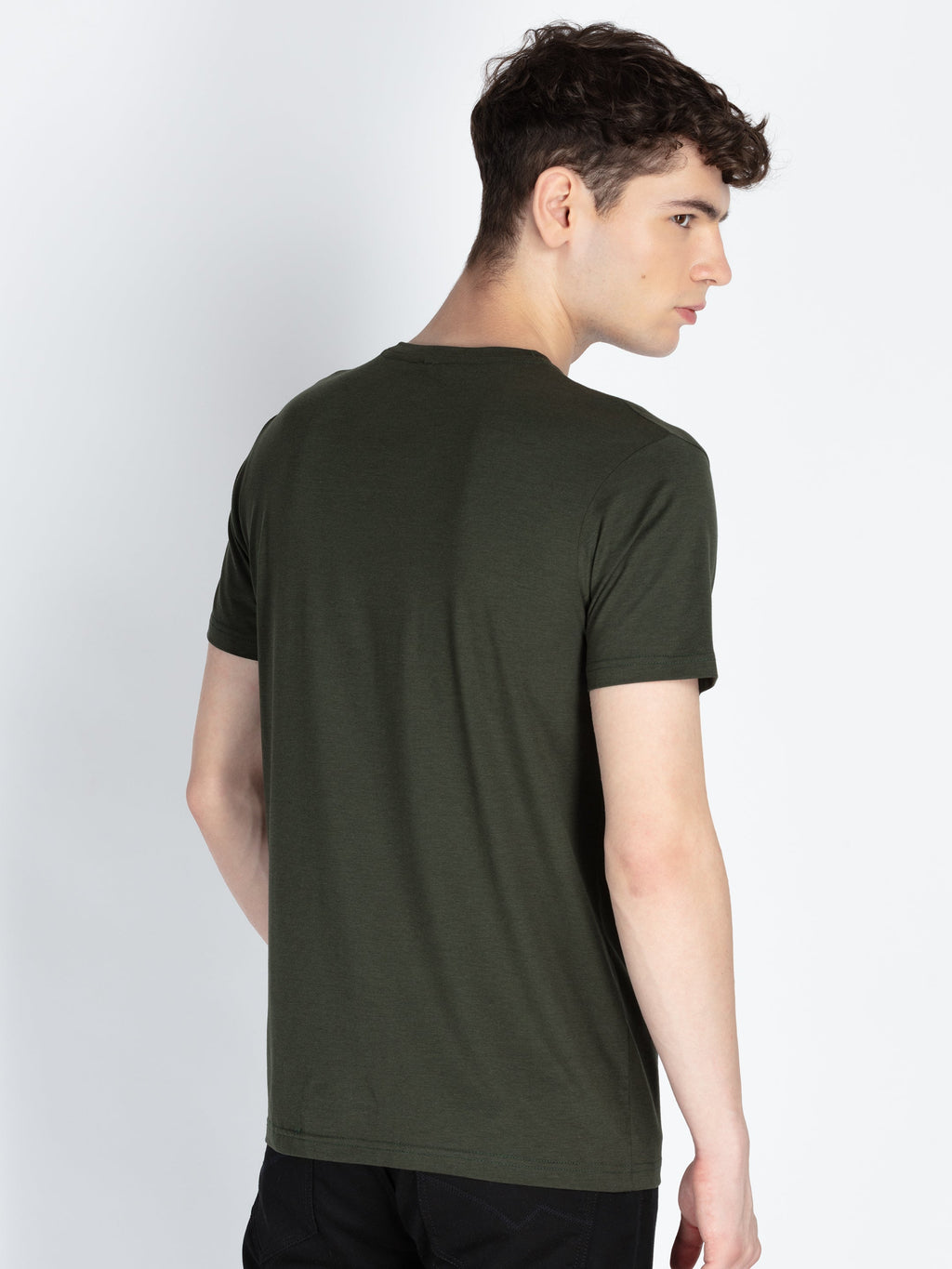 Mens Printed Round Neck T-Shirt