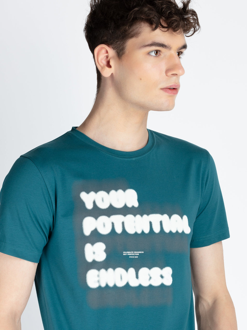 Mens Printed Round Neck T-Shirt