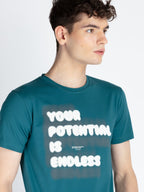 Mens Printed Round Neck T-Shirt