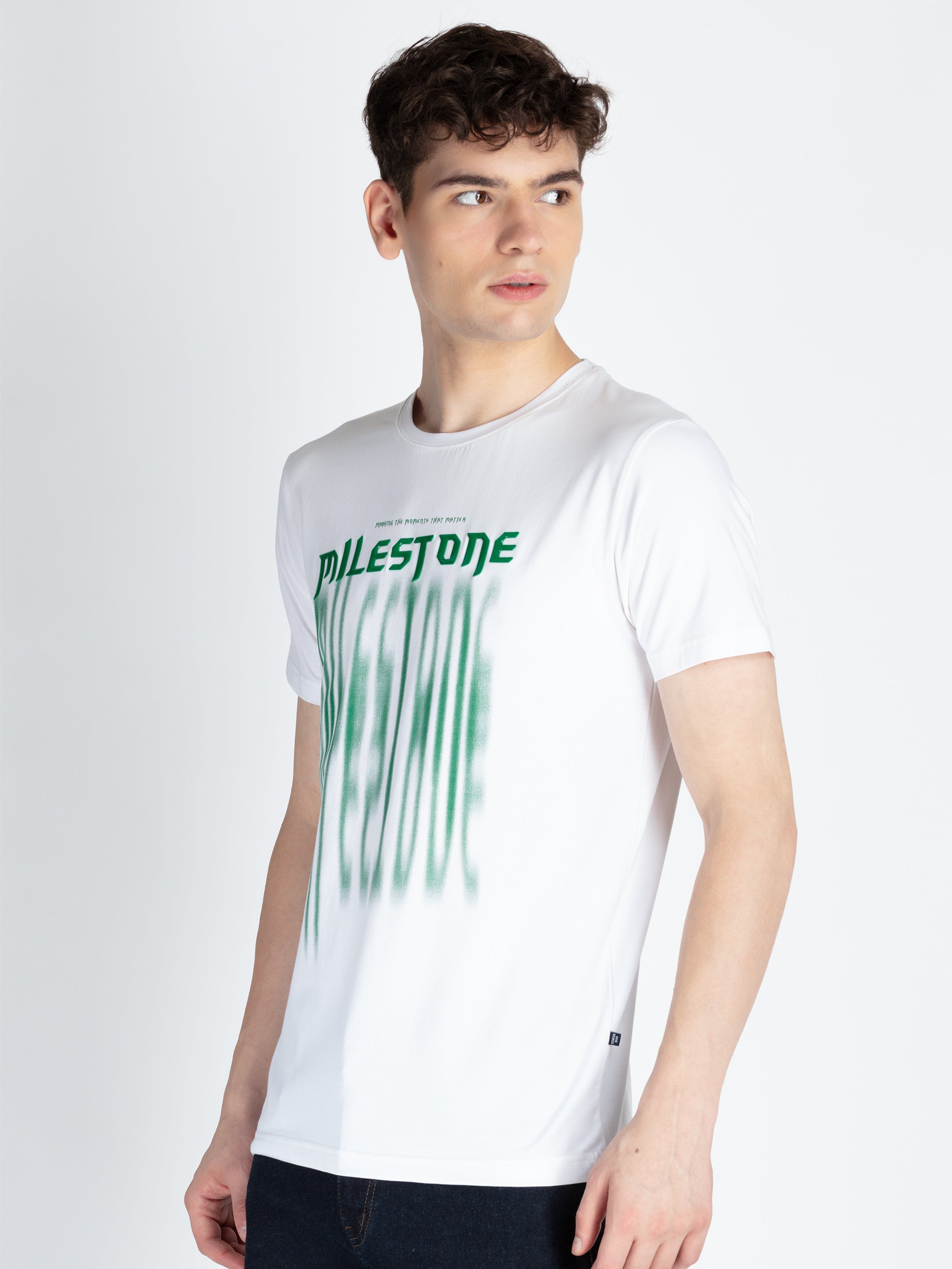 Mens Printed Round Neck T-Shirt Secondary image