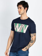 Mens Printed Round Neck T-Shirt