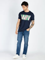 Mens Printed Round Neck T-Shirt