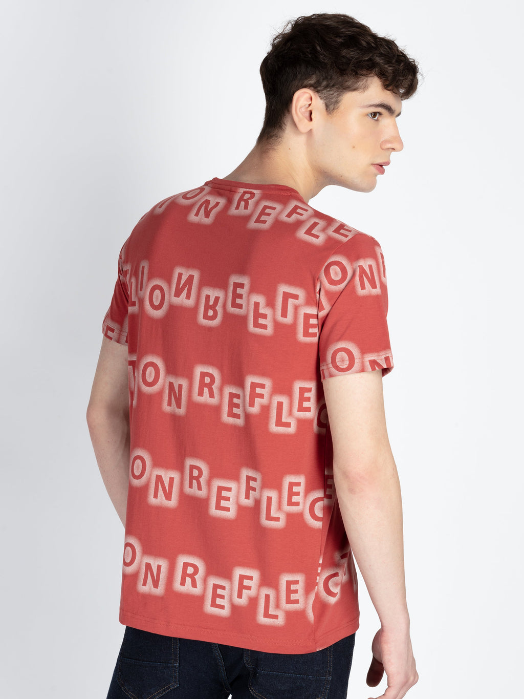 Mens All Over Printed Round Neck T-Shirt
