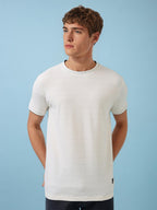 Mens Solid Round Neck Half Sleeves T-shirts