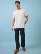 Mens Solid Round Neck Half Sleeves T-shirts