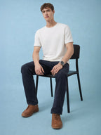 Mens Solid Round Neck Half Sleeves T-shirts